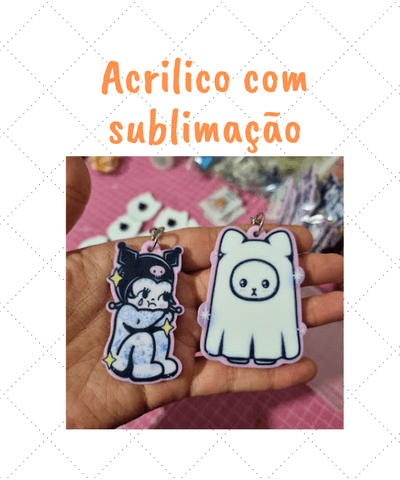 Acrílico branco com sublimação